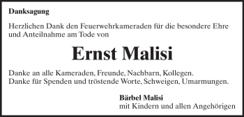 Traueranzeige von Ernst Malisi von Heidenheimer Zeitung