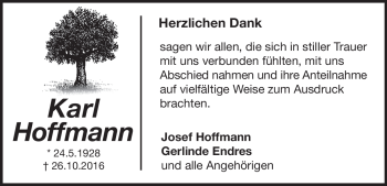 Traueranzeige von Karl Hoffmann von Heidenheimer Zeitung