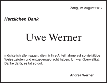 Traueranzeige von Uwe Pfannas von Heidenheimer Zeitung