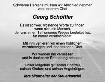 Traueranzeige von Georg Schöffler 