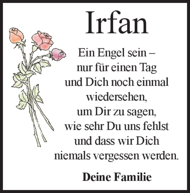  Traueranzeige für Ifran Ahmed vom 06.06.2018 aus Heidenheimer Zeitung