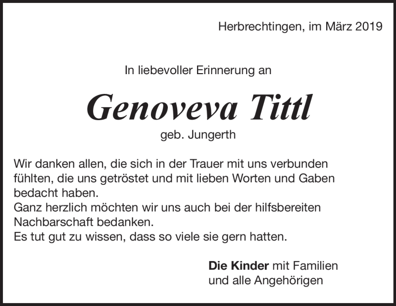  Traueranzeige für Josef Tesch vom 16.03.2019 aus Heidenheimer Zeitung
