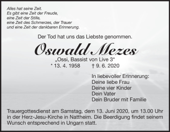 Traueranzeige von Oswald Mezes von Heidenheimer Zeitung