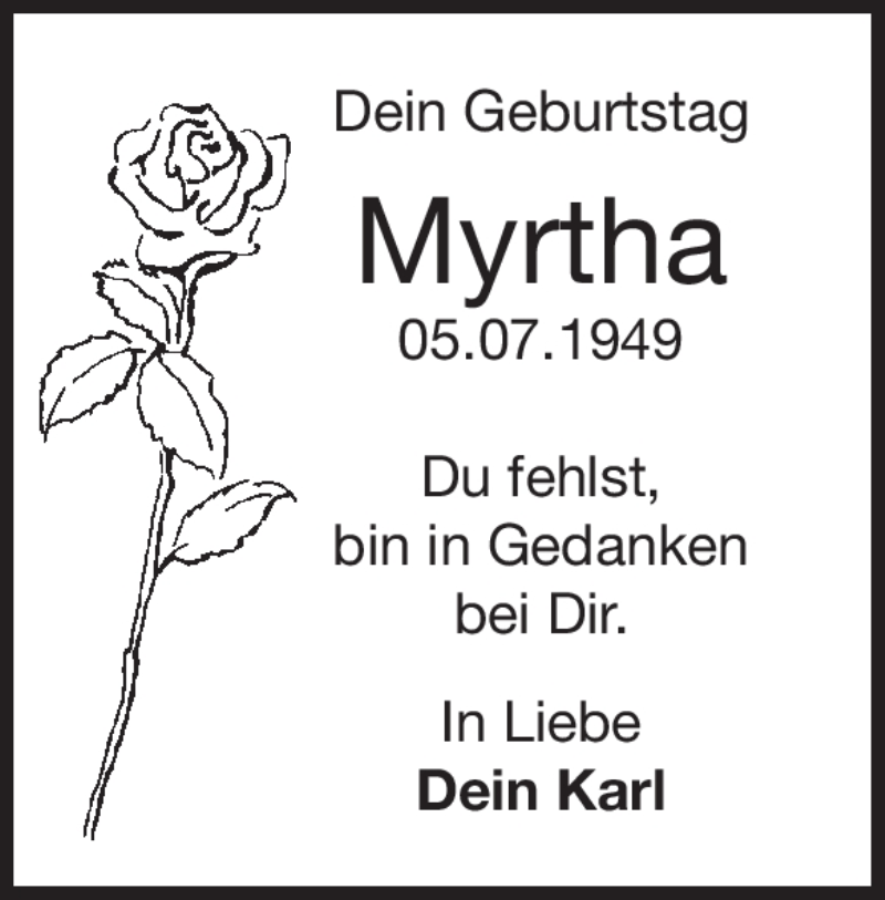 Traueranzeige für Myrtha Kling vom 04.07.2020 aus Heidenheimer Zeitung