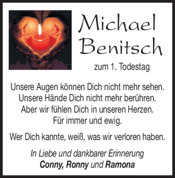 Traueranzeige von Michael Benitsch von Heidenheimer Zeitung