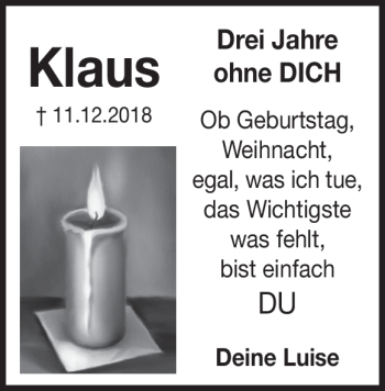 Traueranzeige von Klaus-Dieter Scholze von Heidenheimer Zeitung