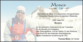 Traueranzeige von Bernd Moser von Heidenheimer Zeitung