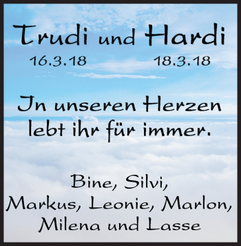 Traueranzeige von Trudi Gravemeyer von Heidenheimer Zeitung