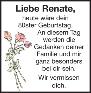 Traueranzeige von Renate Thiele von Heidenheimer Zeitung