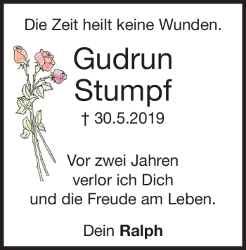 Traueranzeige von Gudrun Stumpf von Heidenheimer Zeitung