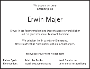 Traueranzeige von Hans Lichtenstein von Heidenheimer Zeitung