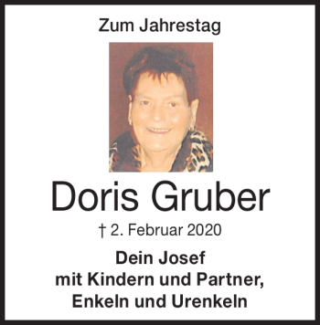Traueranzeige von Doris Gruber von Heidenheimer Zeitung