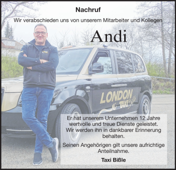 Traueranzeige von Andreas Braig von Heidenheimer Zeitung