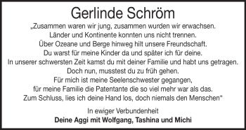 Traueranzeige von Gerlinde Schröm von Heidenheimer Zeitung