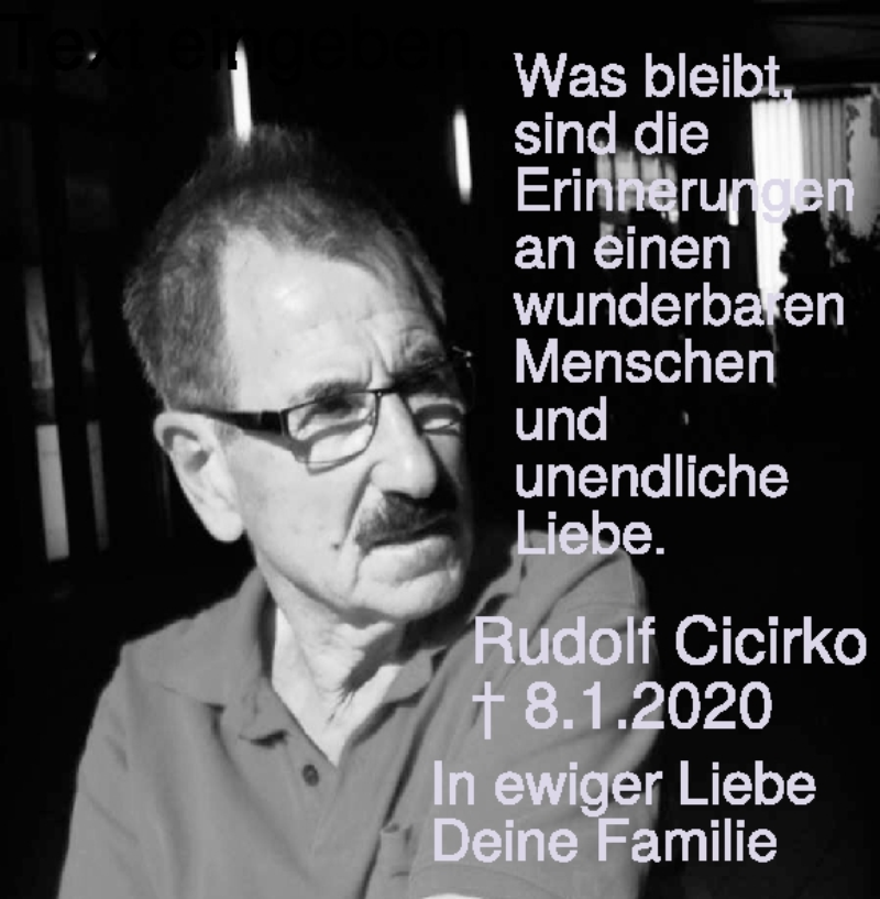 Traueranzeige für Rudolf Cicirko vom 07.01.2023 aus Heidenheimer Zeitung