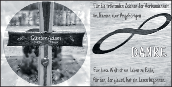Traueranzeige von Günter Adam von Heidenheimer Zeitung