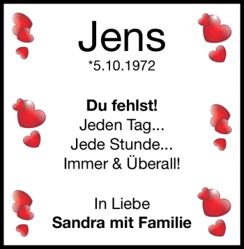 Traueranzeige von Jens Czogalla von Heidenheimer Zeitung