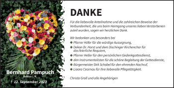 Traueranzeige von Bernhard Pampuch von Heidenheimer Zeitung