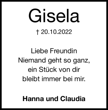 Traueranzeige von Gisela Weitzel-Huber von Heidenheimer Zeitung