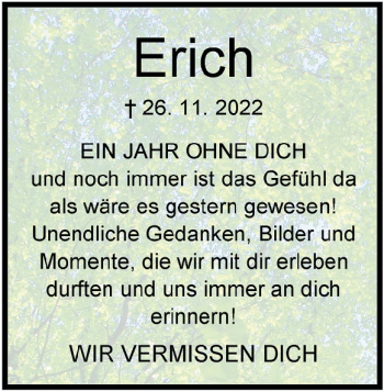 Traueranzeige von Erich Kuhn von Heidenheimer Zeitung