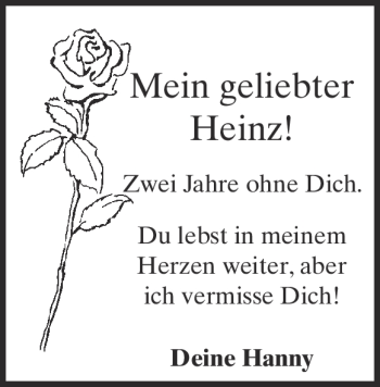 Traueranzeige von Heinz Fiedler von Heidenheimer Zeitung