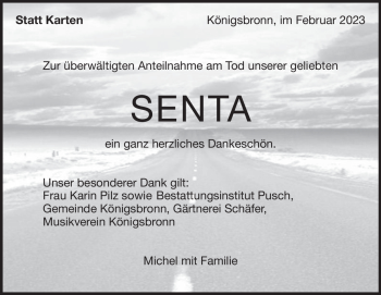 Traueranzeige von Senta Bruch von Heidenheimer Zeitung