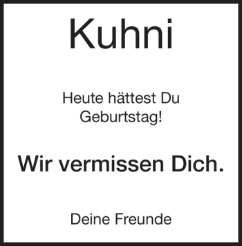 Traueranzeige von Joachim Kuhn von Heidenheimer Zeitung