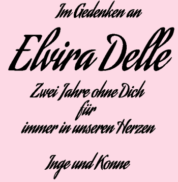 Traueranzeige von Elvira Delle von Heidenheimer Zeitung