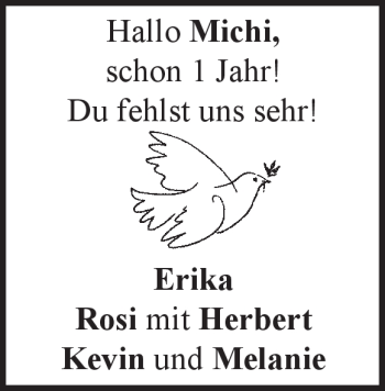 Traueranzeige von Michaela Wiedenmann von Heidenheimer Zeitung