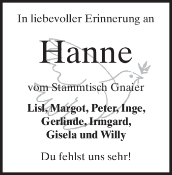 Traueranzeige von Hannelore Strauß von Heidenheimer Zeitung