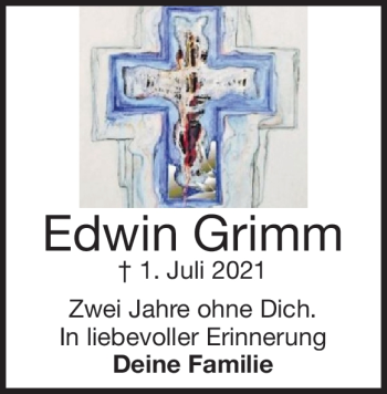 Traueranzeige von Edwin Grimm von Heidenheimer Zeitung