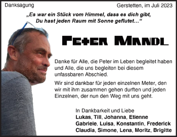 Traueranzeige von Peter Mandl von Heidenheimer Zeitung