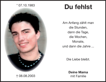 Traueranzeige von Dennis Schaetzle von Heidenheimer Zeitung