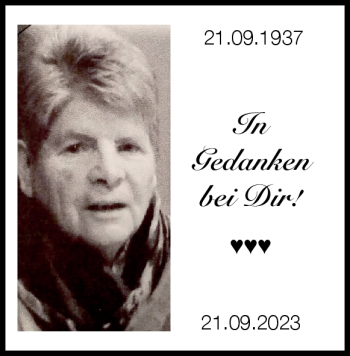 Traueranzeige von Hildegard Schickert von Heidenheimer Zeitung