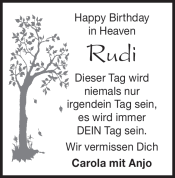 Traueranzeige von Rudolf Reich von Heidenheimer Zeitung