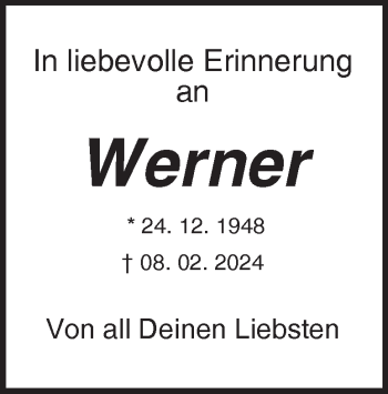 Traueranzeige von Werner Kammerer von Heidenheimer Zeitung