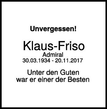 Traueranzeige von Klaus Dißelhorst von Heidenheimer Zeitung