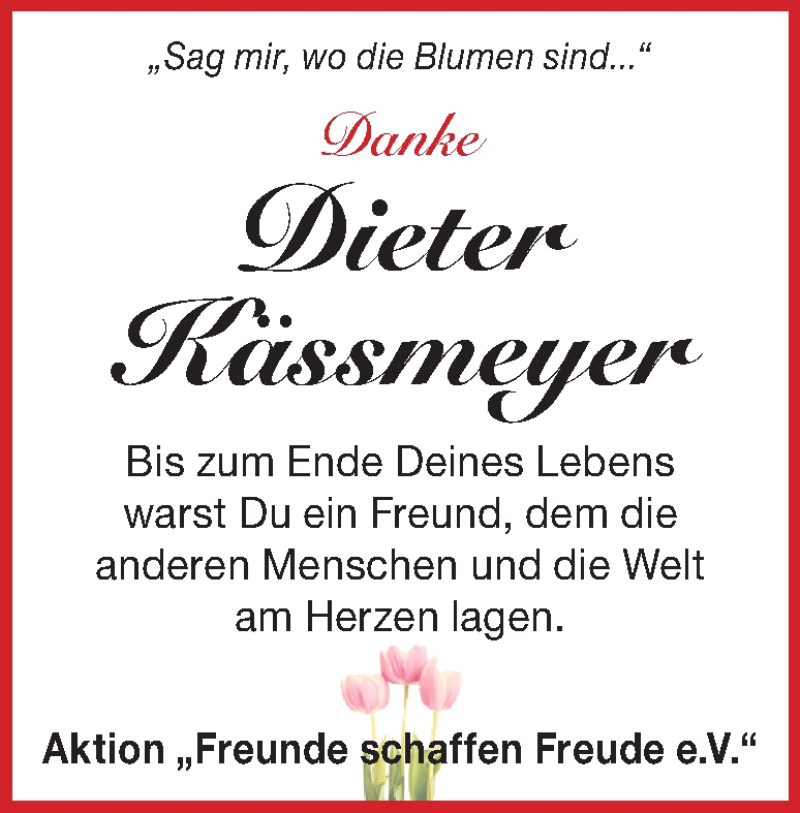  Traueranzeige für Dieter Kässmeyer vom 23.03.2024 aus Heidenheimer Zeitung