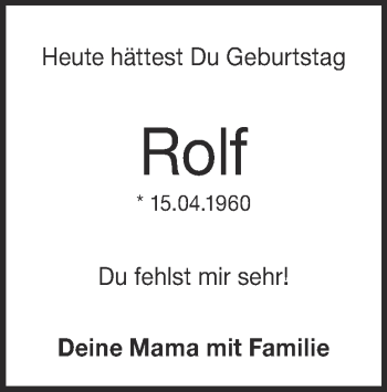 Traueranzeige von Rolf Binder von Heidenheimer Zeitung