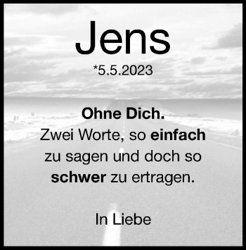 Traueranzeige von Jens Czogalla von Heidenheimer Zeitung