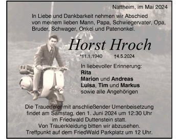 Traueranzeige von Horst Hroch von Heidenheimer Zeitung