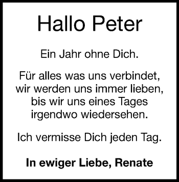 Traueranzeige von Hans Peter Frick von Heidenheimer Zeitung