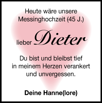 Traueranzeige von Dieter Hauf von Heidenheimer Zeitung