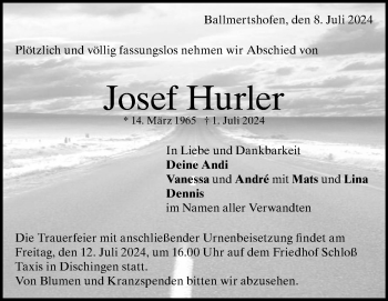 Traueranzeige von Josef Hurler von Heidenheimer Zeitung