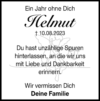 Traueranzeige von Helmut Schmelzer von Heidenheimer Zeitung