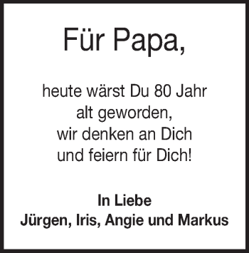 Traueranzeige von Franz-Jürgen Bohnert von Heidenheimer Zeitung