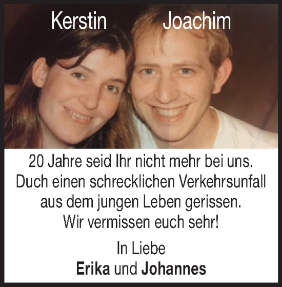 Traueranzeige von Kerstin und Joachim  von Heidenheimer Zeitung