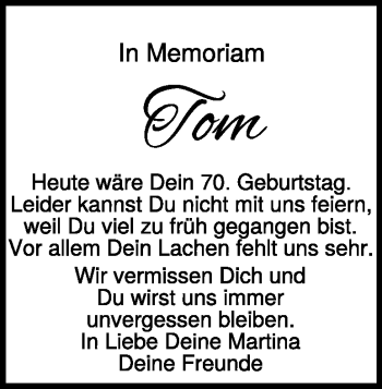 Traueranzeige von Thomas Hueber von Heidenheimer Zeitung