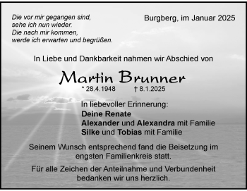 Traueranzeige von Martin Brunner von Heidenheimer Zeitung