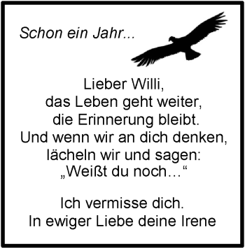 Traueranzeige von Wilhelm Schnitzler von Heidenheimer Zeitung